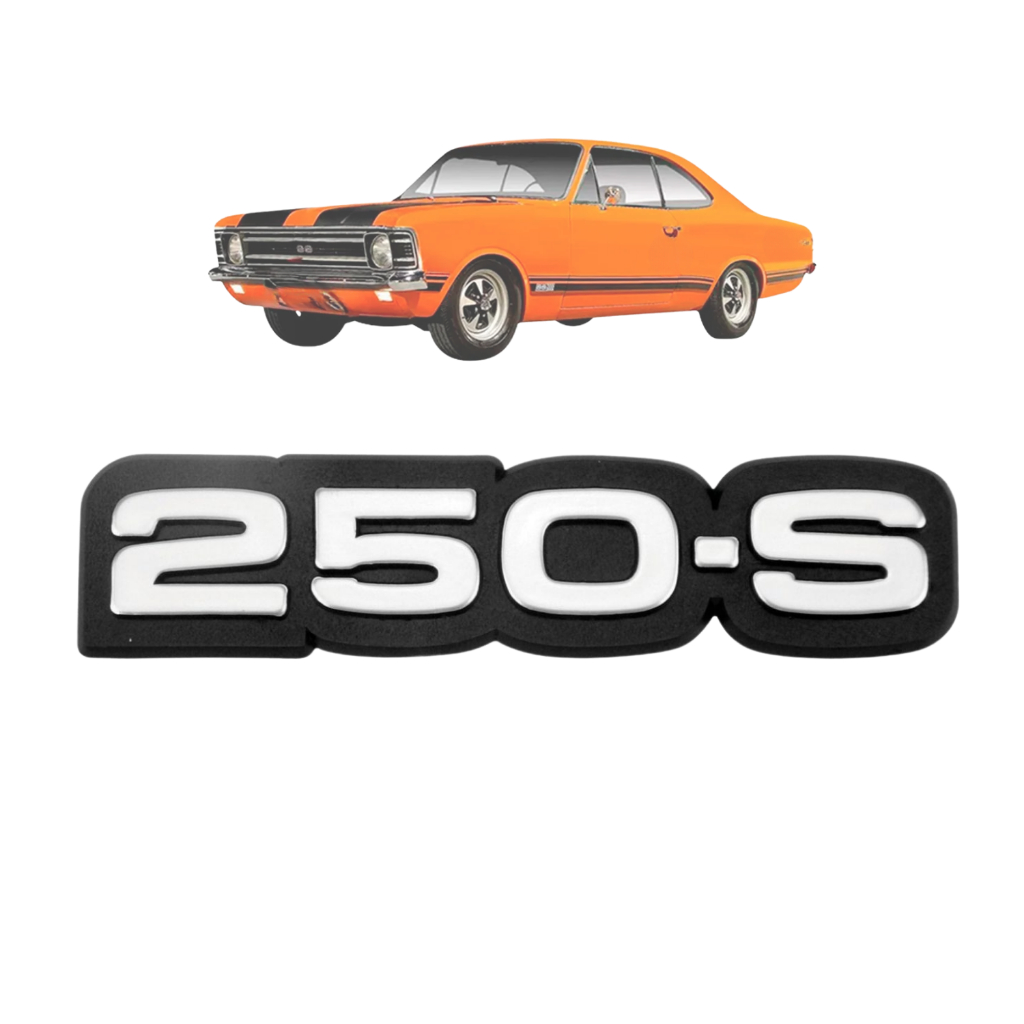 Emblema Letreiro 250-S (250S) do Opala ou Caravan
