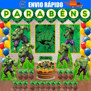 Kit festas Hulk, Hérois Só um Bolinho decoração de festa, festa em casa, aniversário, Mêsversário