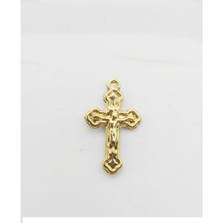 Cruz para terço pulseira - Banho Dourado cod 3050 em Oferta na Shopee