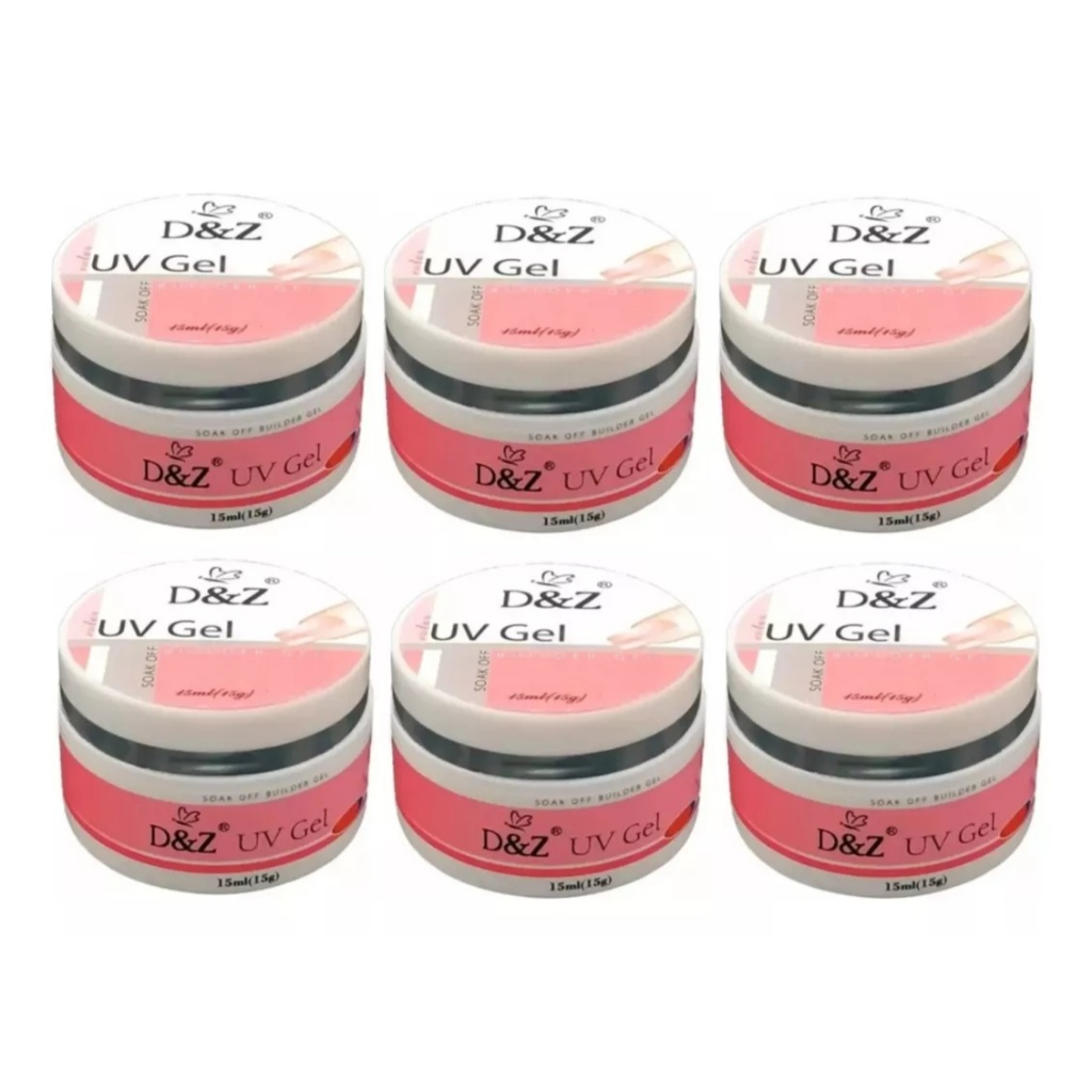 Builder Gel D&Z UV 15g - Gel Construtor Profissional para Unhas de Salão D&Z-D3270