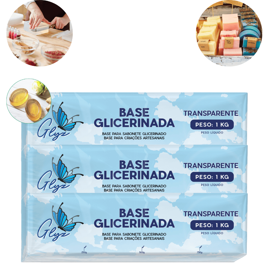 Kit 3 Base Glyz: feita para quem ama o artesanal e busca praticidade