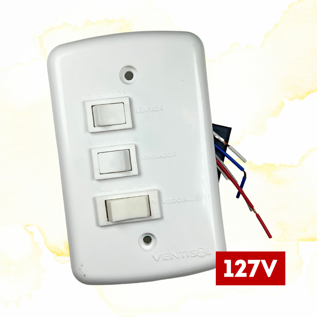 Chave Interruptor 127V Ventilador de Teto Ventisol Fênix / Sunny / Wind - Original em Oferta na Shopee