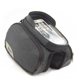 Bolsa Celular Alforge P/ Quadro Bicicleta Skin Touch Cinza - Preto em Oferta na Shopee