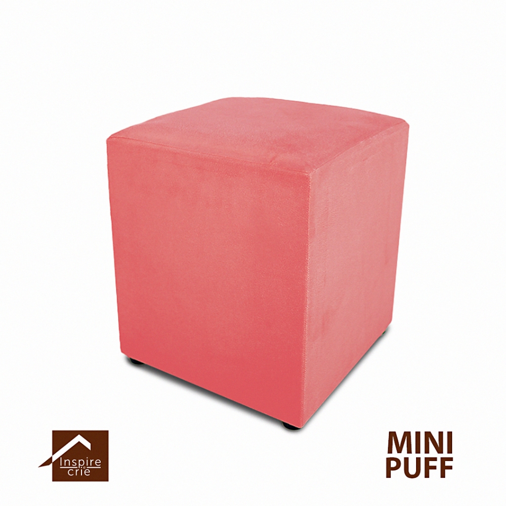 Mini Puff Infantil Quadrado - Decoração Super Confortável - Suede - Reforçado e de Alta Qualidade