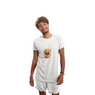 Camisa Algodão Estampa Caveira
