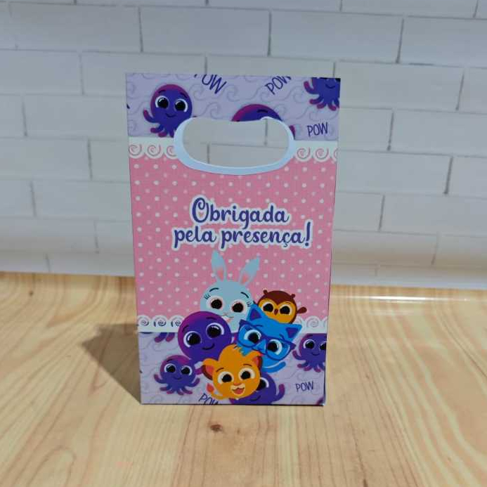 Sacolinha Surpresa Personalizada Lembrancinha Bolofofos Menina - PEGUE E MONTE FESTA PRONTA ENTREGA