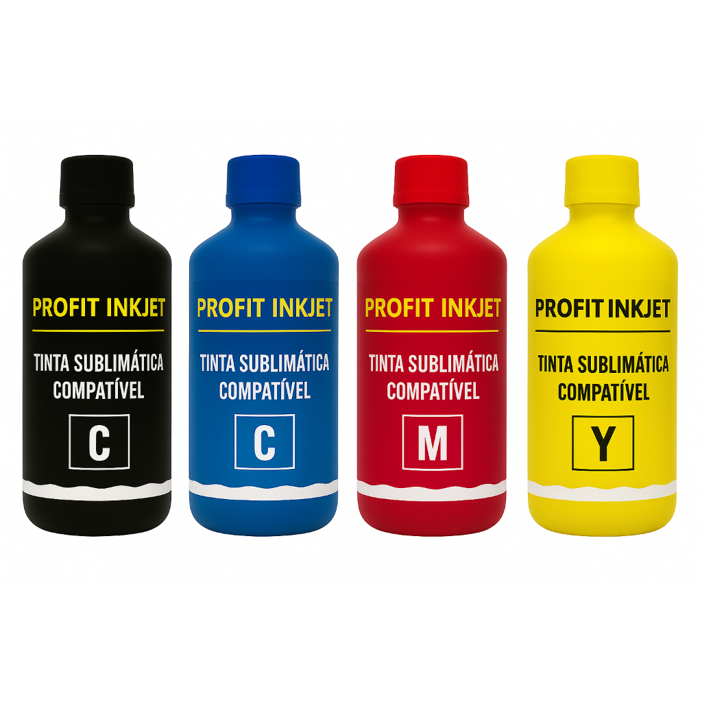 Tinta Sublimatica PROFIT 4x100ml L3210 L3250 Tinta Cyan Magenta Yellow Black