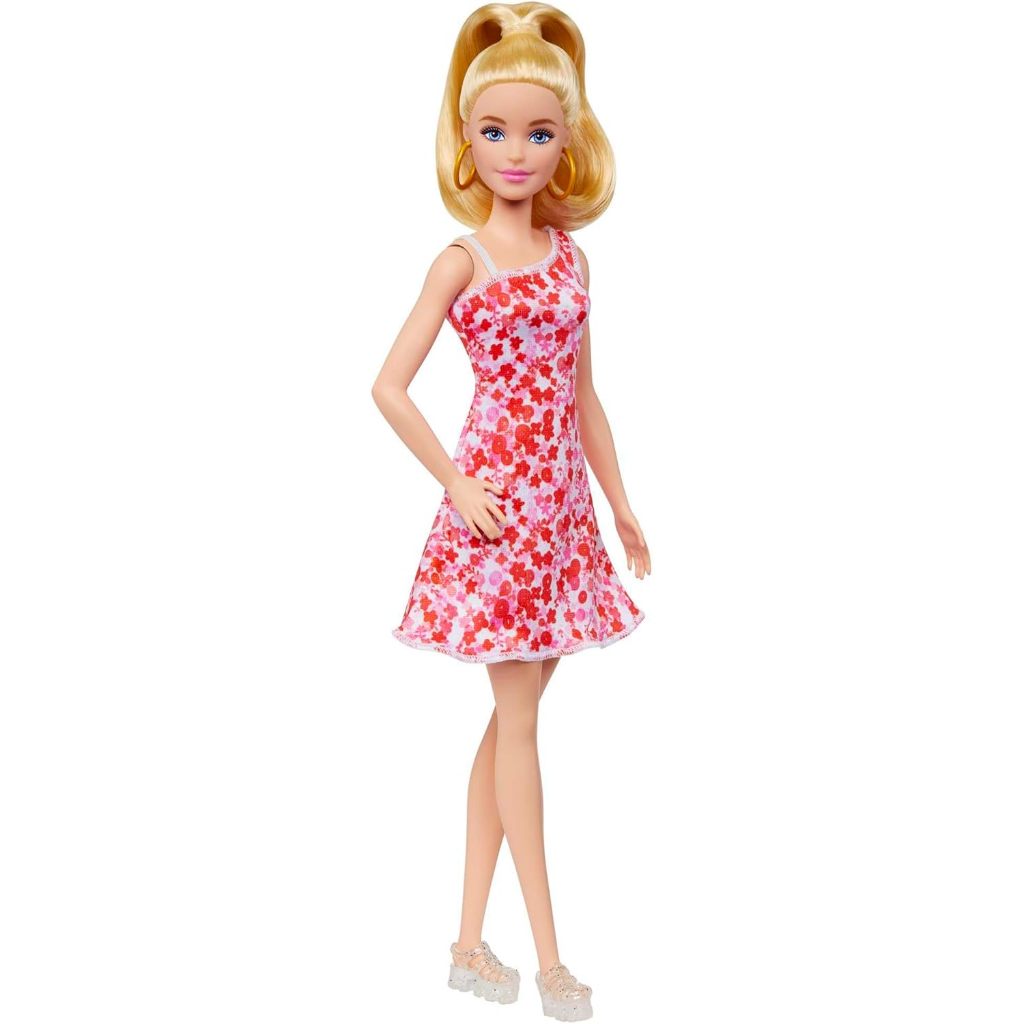 Boneca Barbie Fashionistas 205 Loira Vestido Floral Mattel