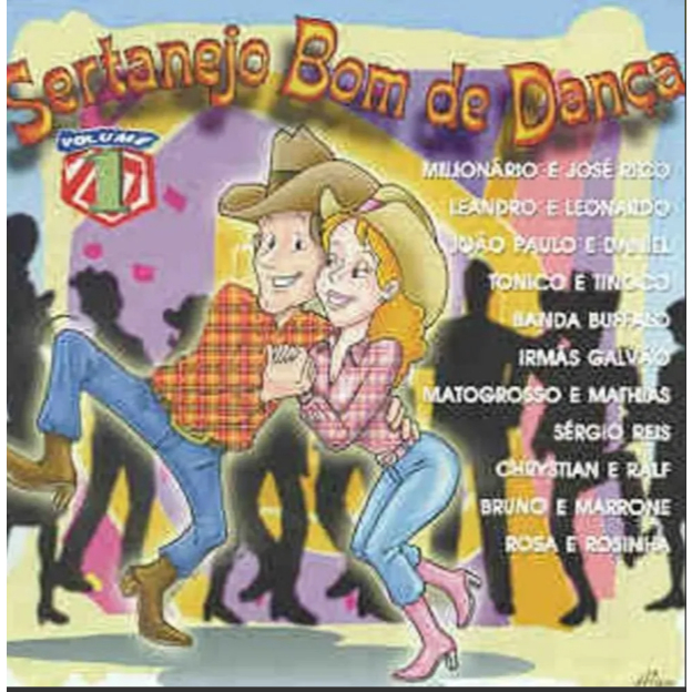 Cd Sertanejo Bom De Dança Vol.1 Milionário E José Rico Raro
