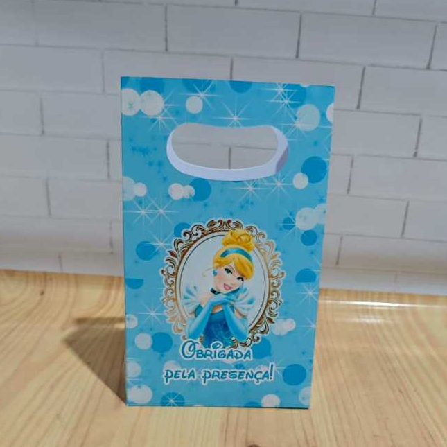 Sacolinha Surpresa Personalizada Lembrancinha Cinderela - PEGUE E MONTE FESTA PRONTA ENTREGA