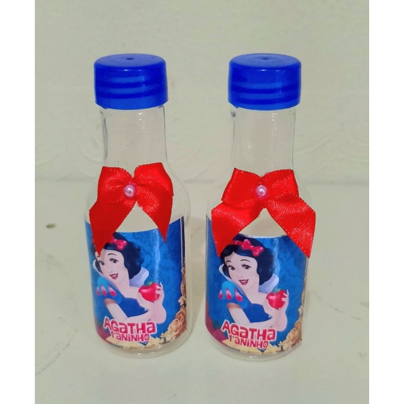 10 garrafinha personalizada tema Branca de neve