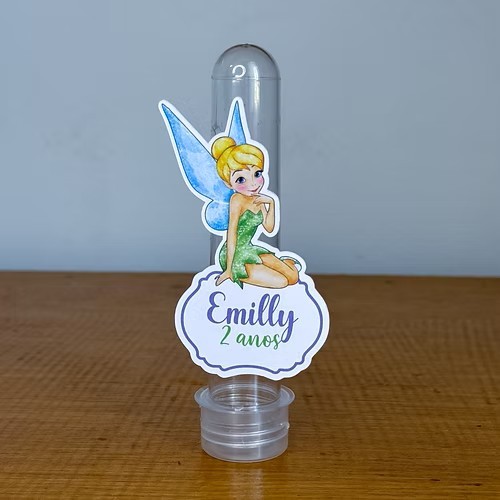 Aplique para Tubete Sininho Tinker Bell - Aniversário - Festa Infantil -Lembrancinhas Personalizadas