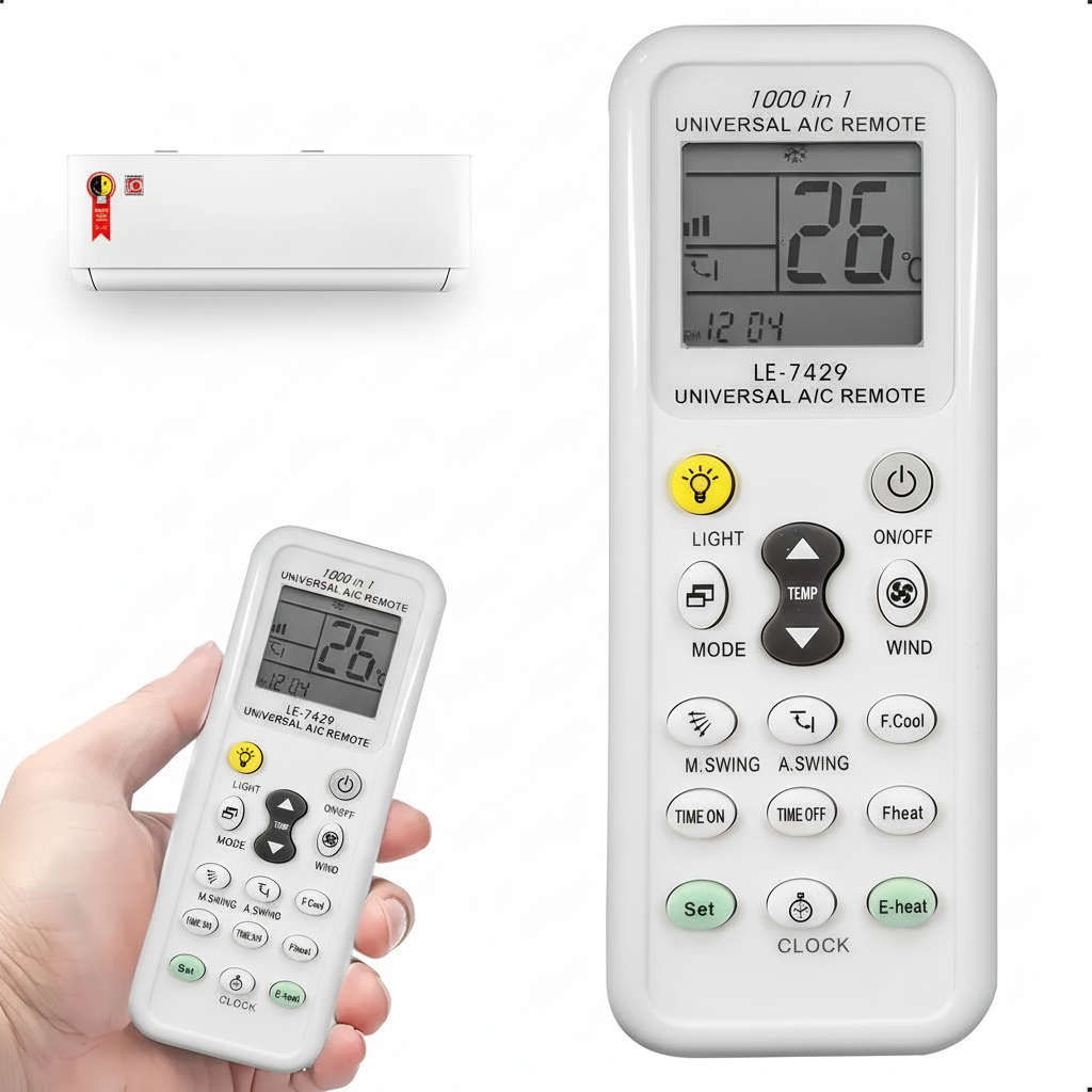 Controle Remoto Universal de Ar Condicionado Compatível Modelos Electrolux, LG,