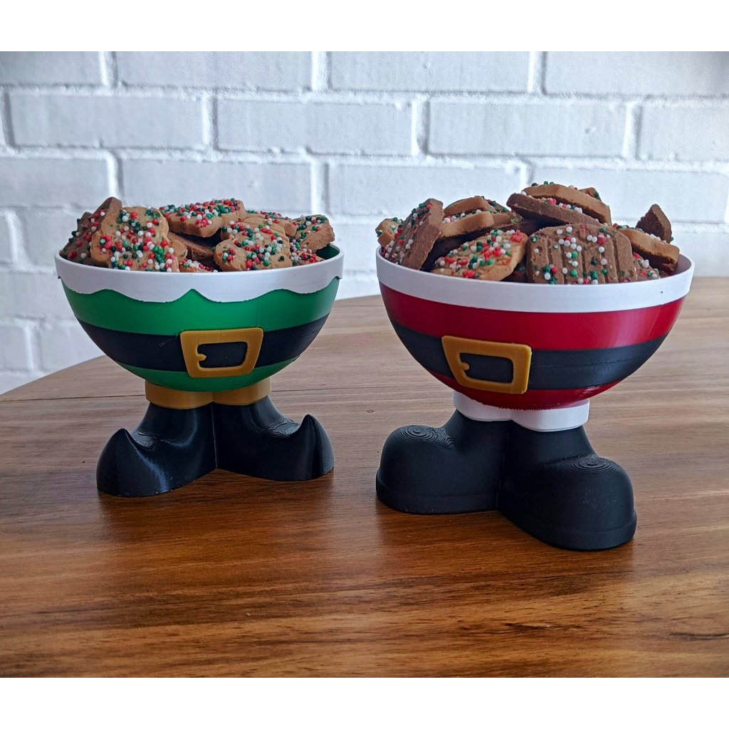 Mini Tigela de Natal em 3D – Pés do Papai Noel | PrintLab