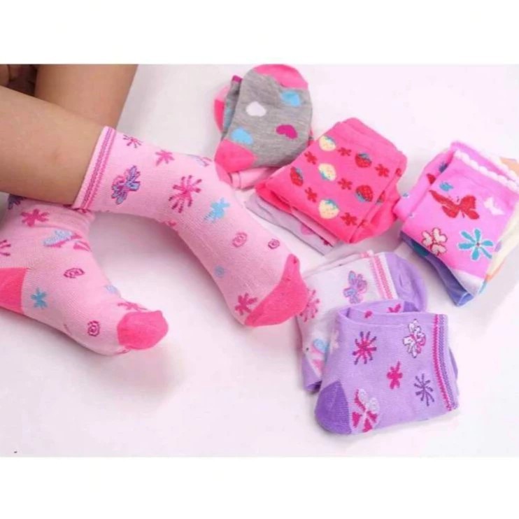 Kit 12 Pares de Meia Infantil Menina Feminina