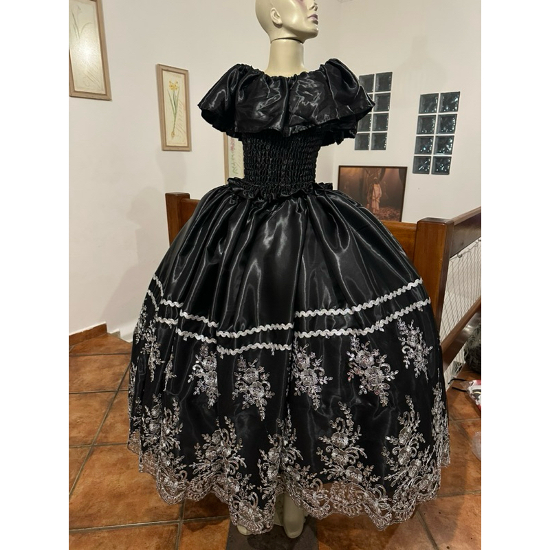 Vestido - Pombogira Dama da noite/ Maria Quitéria/ Maria Padilha/ Rosa Caveira - Império das Marias