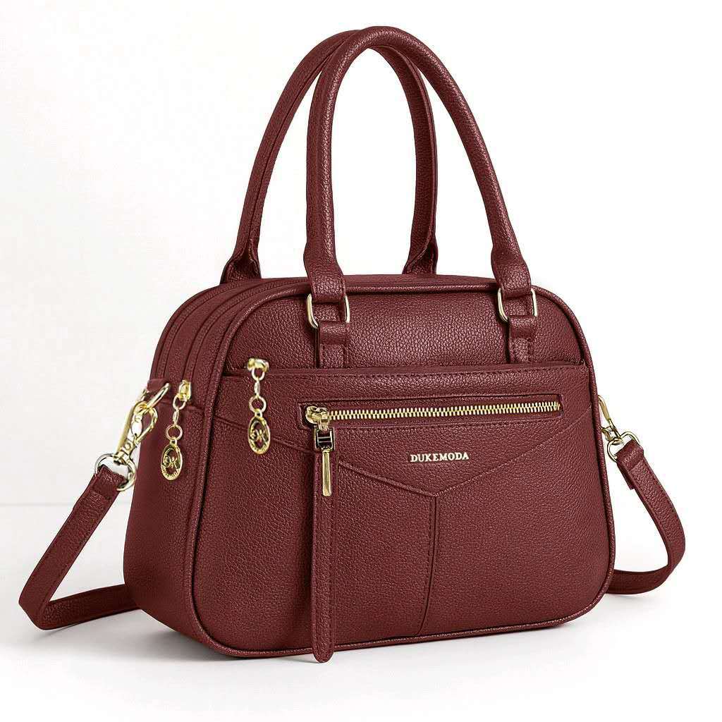 Bolsa Feminina Com 5 Divisórias Em Couro PU e Alça Lateral Transversal Faixa de Mão DEC6076# em Oferta na Shopee