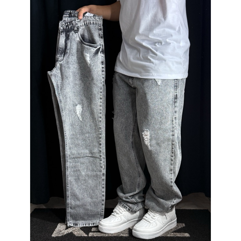 Calça Jeans Reta Estonada