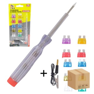 Kit Fusíveis Com 10 Fusíveis & Chave Teste em Oferta na Shopee