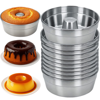 Kit 10 Formas N22 Bolo Vulcão Pudim Padaria Redonda Aluminio
