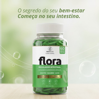 Flora Control 500mg 60 caps Beauty Liffe - Lactobacillus para Melhora do Funcionamento do Intestino