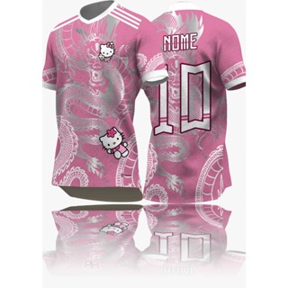 Camisa de Interclasse Hello Kitty em Oferta na Shopee