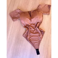 CIGANA Body com bojo decote V blusinha feminina pra verão