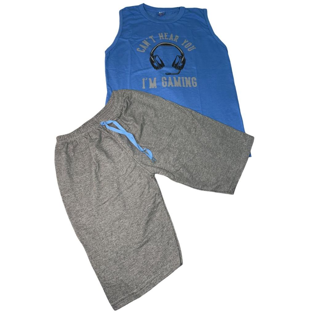 Conjunto  masculino - Juvenil -  camiseta + bermuda -Tamanho: 16
