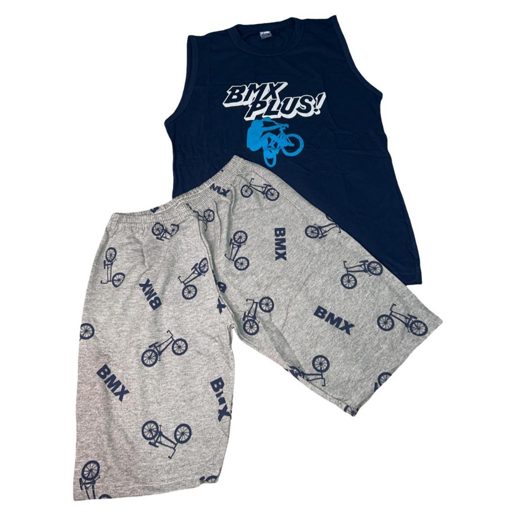 Conjunto  masculino - Juvenil -  camiseta + bermuda -Tamanho: 16 -