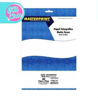 Papel Fotográfico Matte Fosco 170g Masterprint 100 Folhas em Oferta na Shopee
