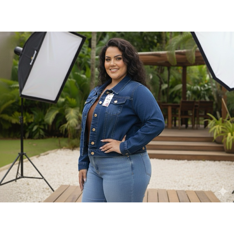 JAQUETA PLUS SIZE G1 G2 G3 em Oferta na Shopee