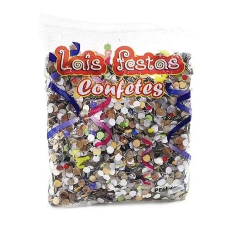 Kit 10 Pacotes de Confete Carnaval 100g