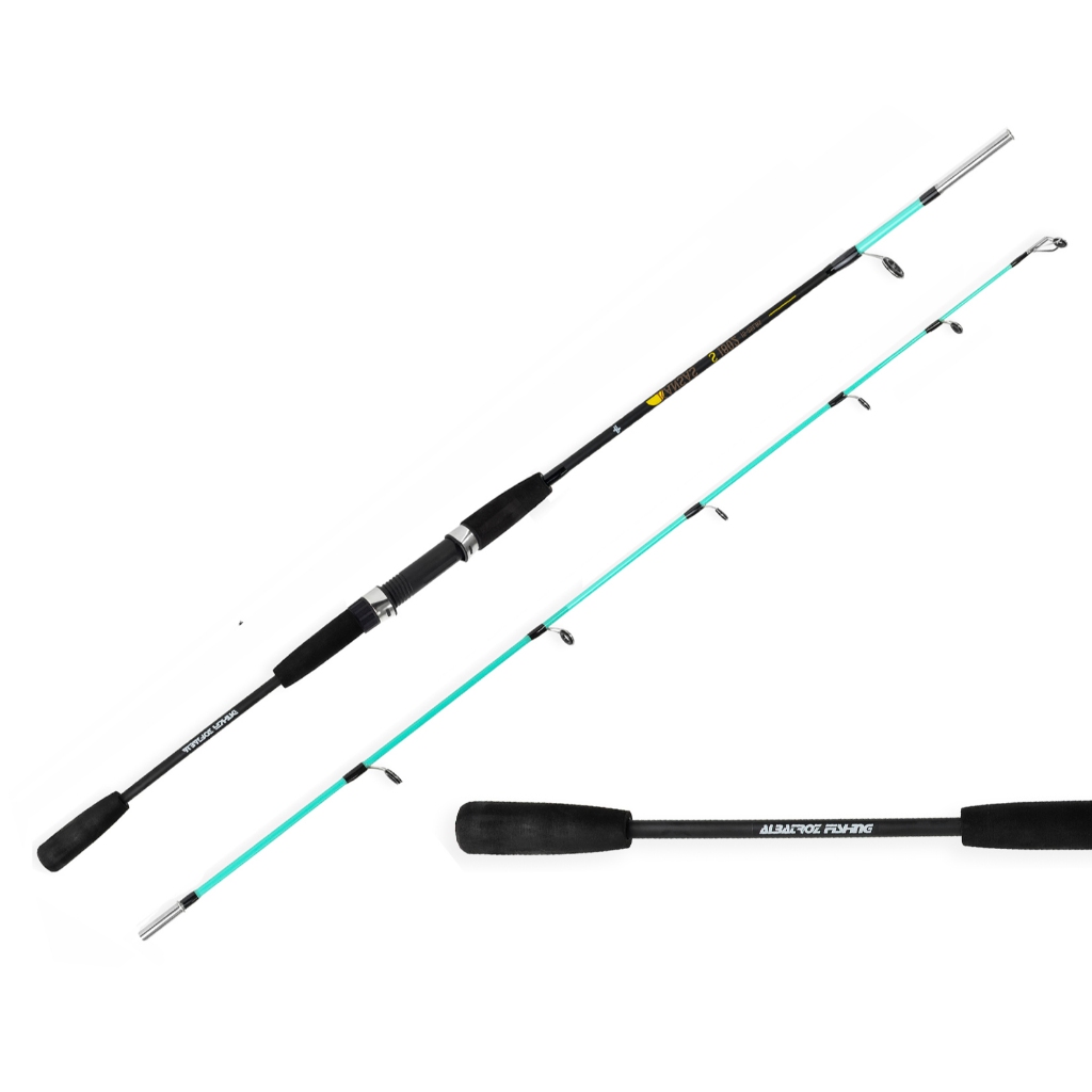 VARA DE PESCA ALBATROZ FISHING P/ MOLINETE 1,50M 2 PARTES CABO BIPARTIDO 8-16 LIBRAS em Oferta na Shopee