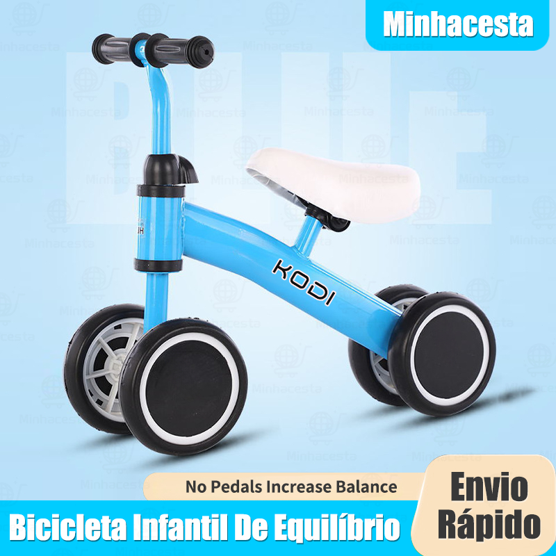 Bicicleta Infantil De Equilíbrio Sem Pedal Balanço Andador Infantil 4 Rodas Para Crianças P14