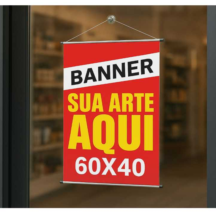 Banner Personalizado 60x40cm - Impressão De Alta Qualidade - Feito Com Sua Arte
