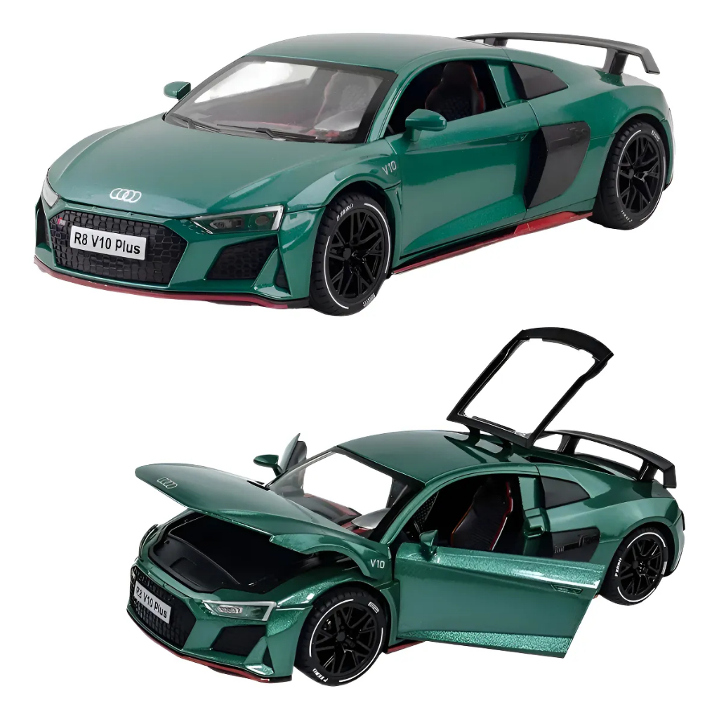 Miniatura Audi R8 V10 Plus 1:24 Performance Réplica Coleção Forza Horizon 6 FH6