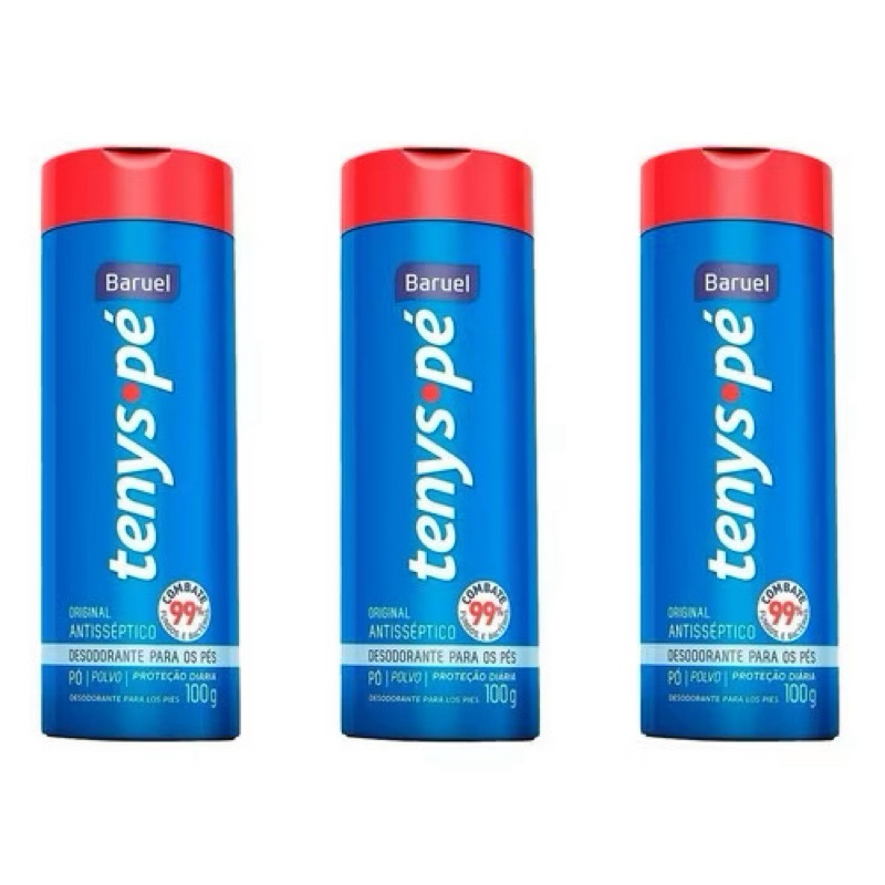 Kit com 3 Tenys Pé Oginal 100G - Baruel