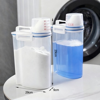 2PCS Dispenser Organizador Lavanderia 2,5L Ideal para Arroz Grãos Produtos de Limpeza e Ração Multiuso em Oferta na Shopee