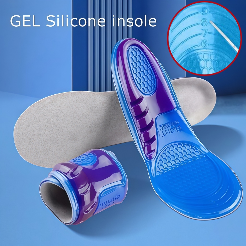 Par De Palmilha Ortopédica Gel de Silicone para Dores nos Pés Anti Impacto em Oferta na Shopee