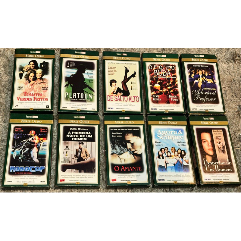 VHS Coleção Videoteca Caras série ouro 1 ao 10