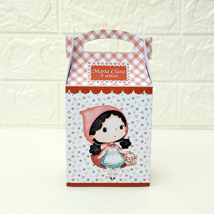Caixa Maletinha Chapeuzinho Vermelho Personalizada | Lembrancinhas | Festa Infantil | Aniversario | Kit Festa