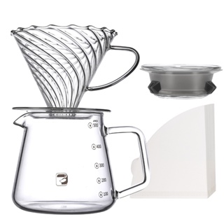 iCoffee Conjunto Kit Cafeteiras V60 com 50 Filtros, Tamanho 02 em Oferta na Shopee