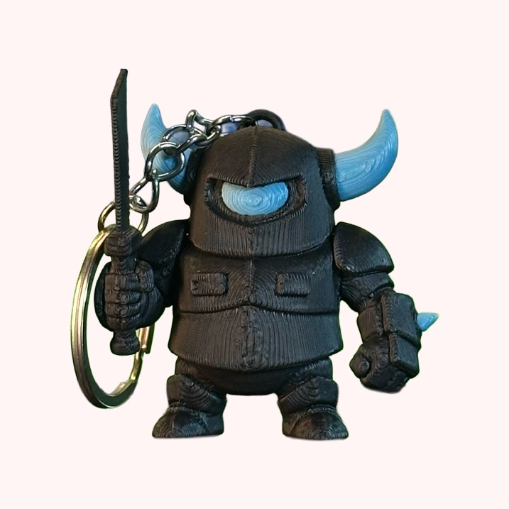 Chaveiro Mini Pekka Jogo Clash of Clans Clash Royale Gamer Colecionável