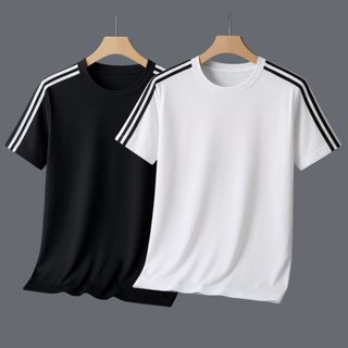 kit2 Camisa-Camiseta Masculina Dry-Fit Manga Curta Da Marca Casual Slim Fit P/Academia Caminhada