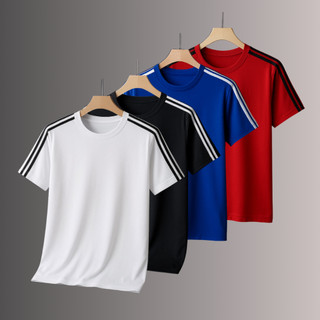 KIT 4 Camisetas-Camisas Masculina Dry-Fit P/ Academia Exercício Caminhada Corrida-Treino-Festa
