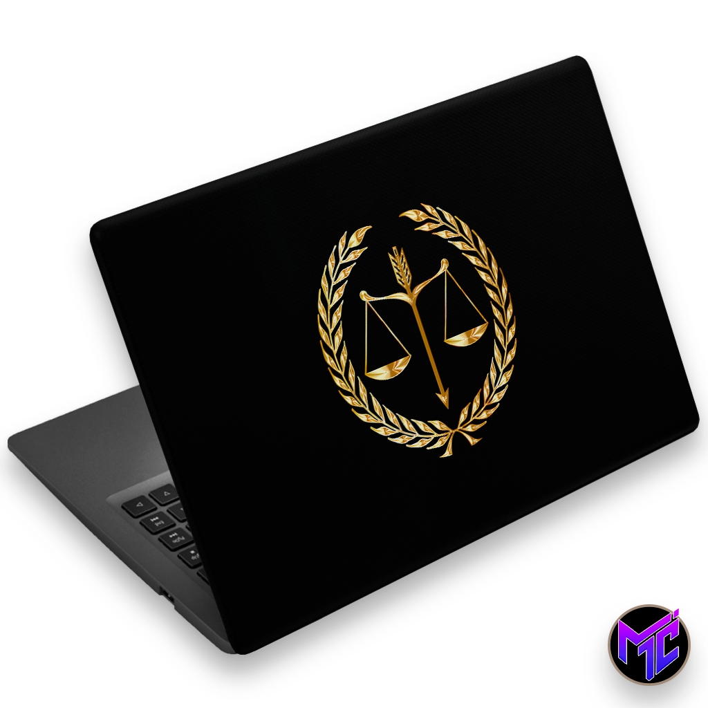 Skin Adesivo para Notebook - Direito Balança Advocacia Justiça ( parte externa ) em Oferta na Shopee