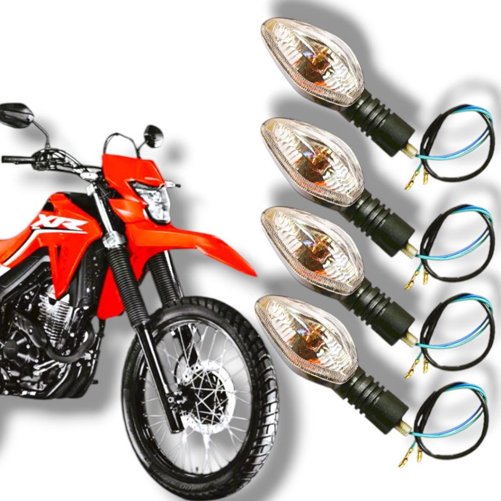 Kit 4 Piscas Seta Dianteira/traseira Honda Xr Tornado Todas