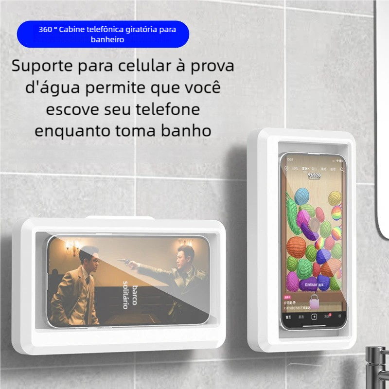 Suporte Capa de Telefone de Chuveiro Com Rotação de 360 ​​graus para Cozinha