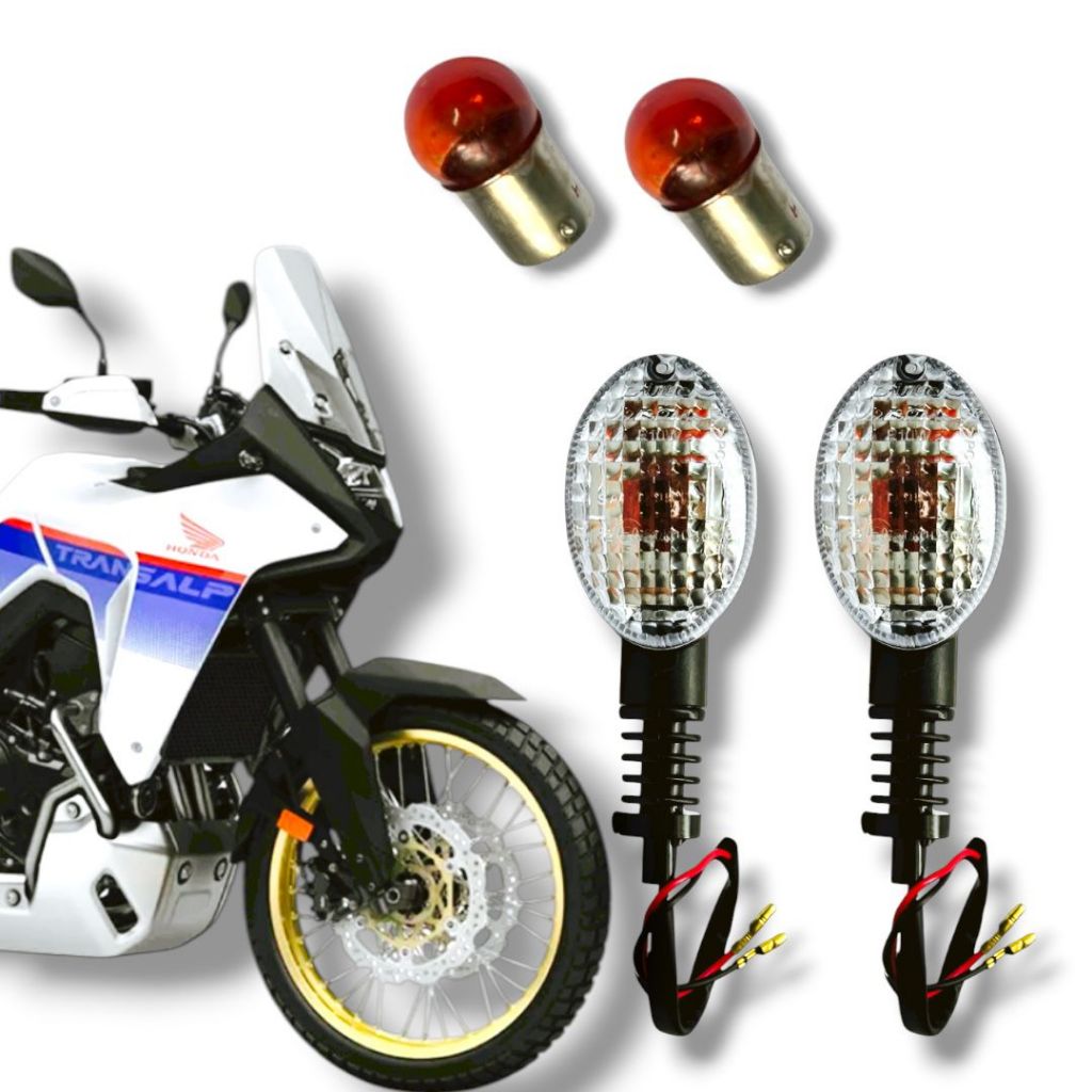 Par Piscas Seta Dianteira Honda Transalp Todas