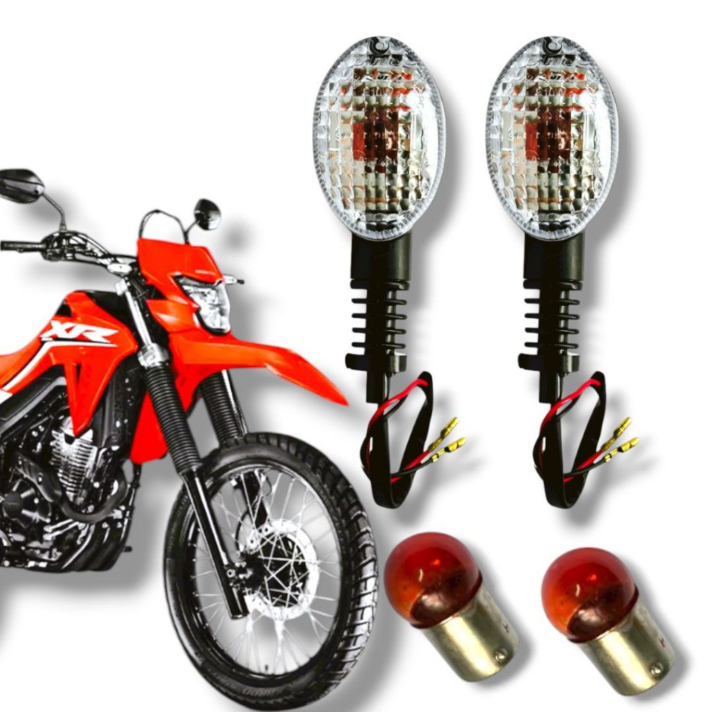 Par Piscas Seta Traseira Honda Xr Tornado Todas
